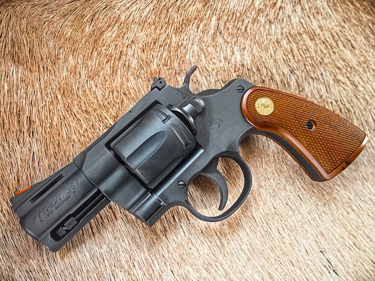 2.5" Mattle Blued Colt Python. (Image courtesy JWT for SNW.)