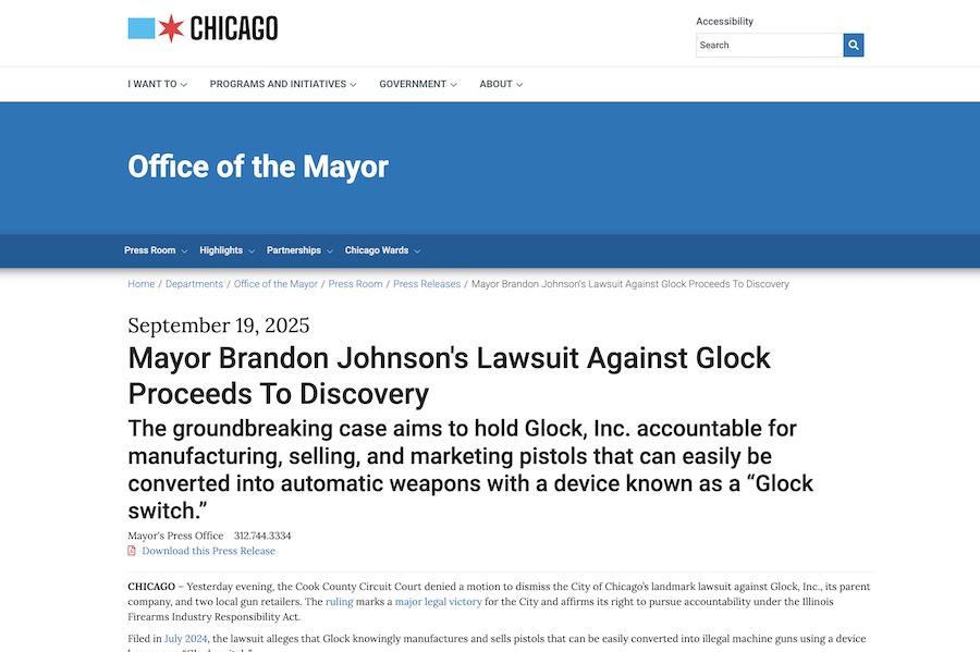 Chicago GLOCK switch lawsuit