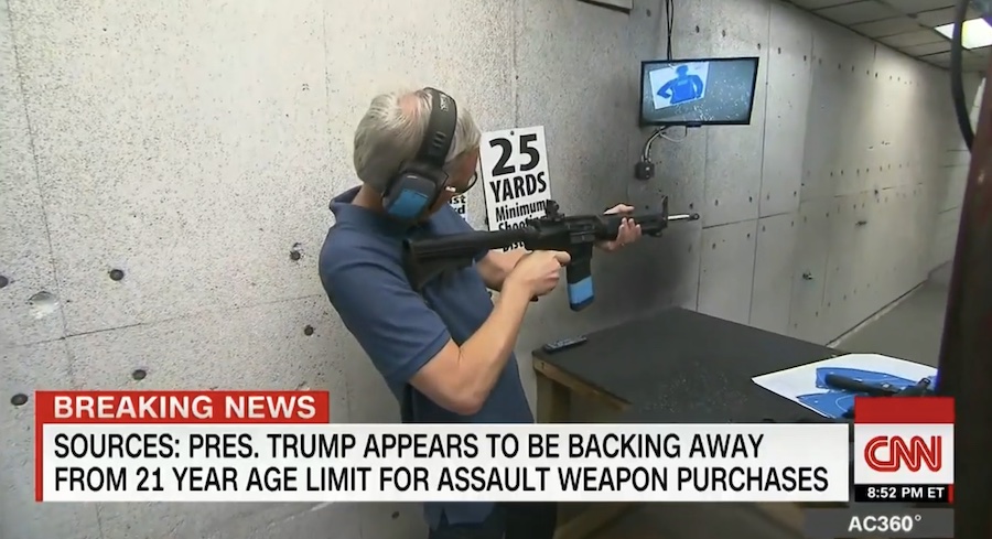 Lieutenant General Mark Hertling CNN AR-15 rifle