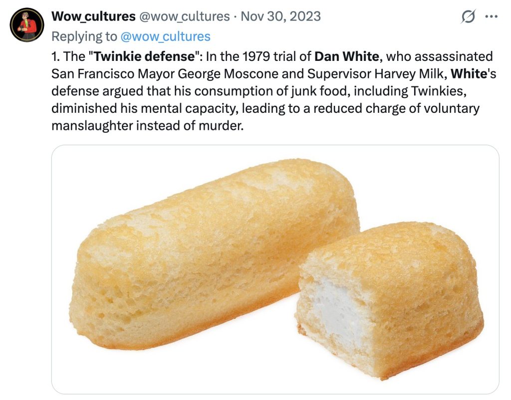 Twinkie defense