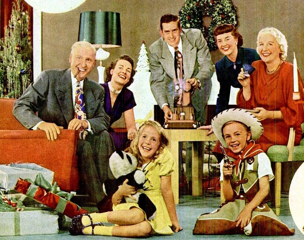 vintage christmas party