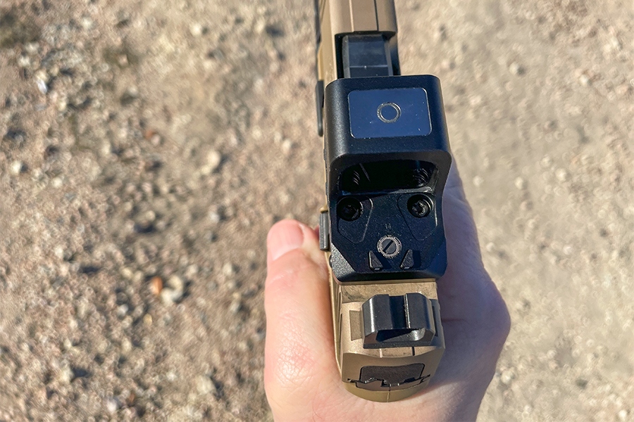 Osight XR 5 reticle enclosed red dot sight