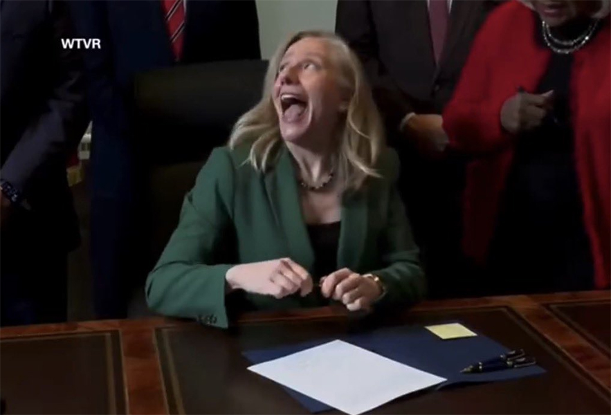 Abigail Spanberger bill signing WTVR