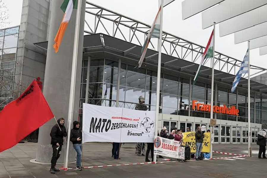 IWA Europe Nuremberg protesters